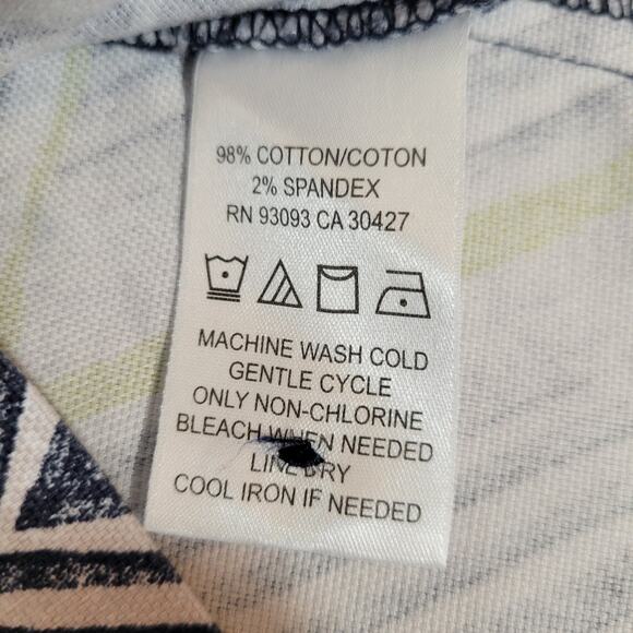 Nic + Zoe Women's Skirt Size 10 Boho Mosaic Print Zipper Cotton Spandex Travel - Picture 5 of 8